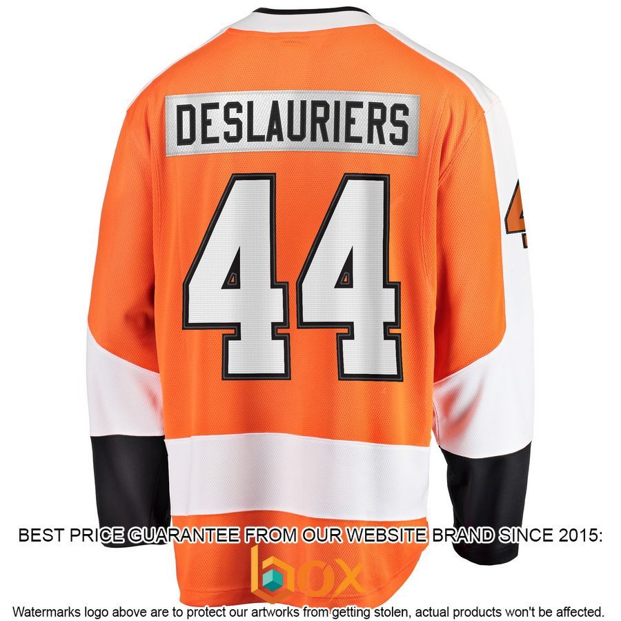 NEW Nicolas Deslauriers Philadelphia Flyers Home Player Orange Hockey Jersey 3