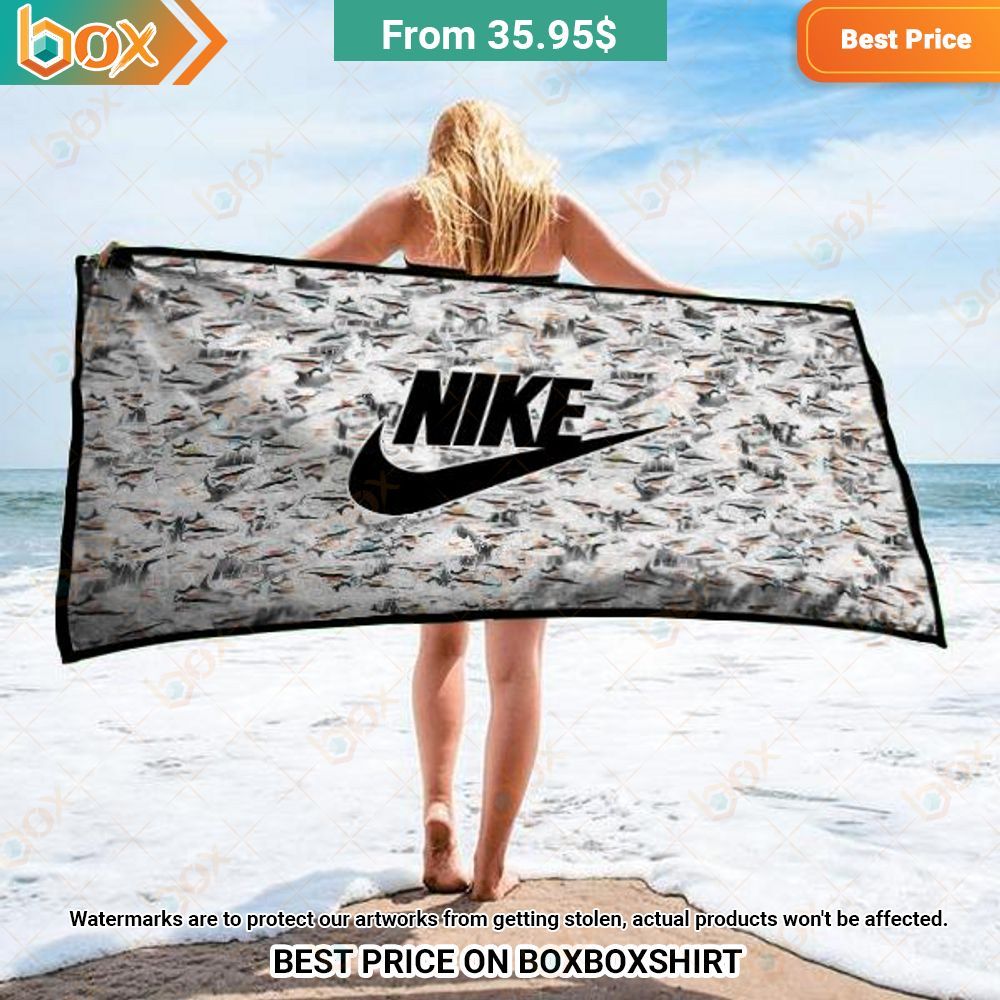 Nike Pattern Logo Beach Towel 3