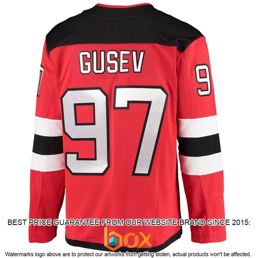 NEW Nikita Gusev New Devils 2020/21 Home Player Red Hockey Jersey 3