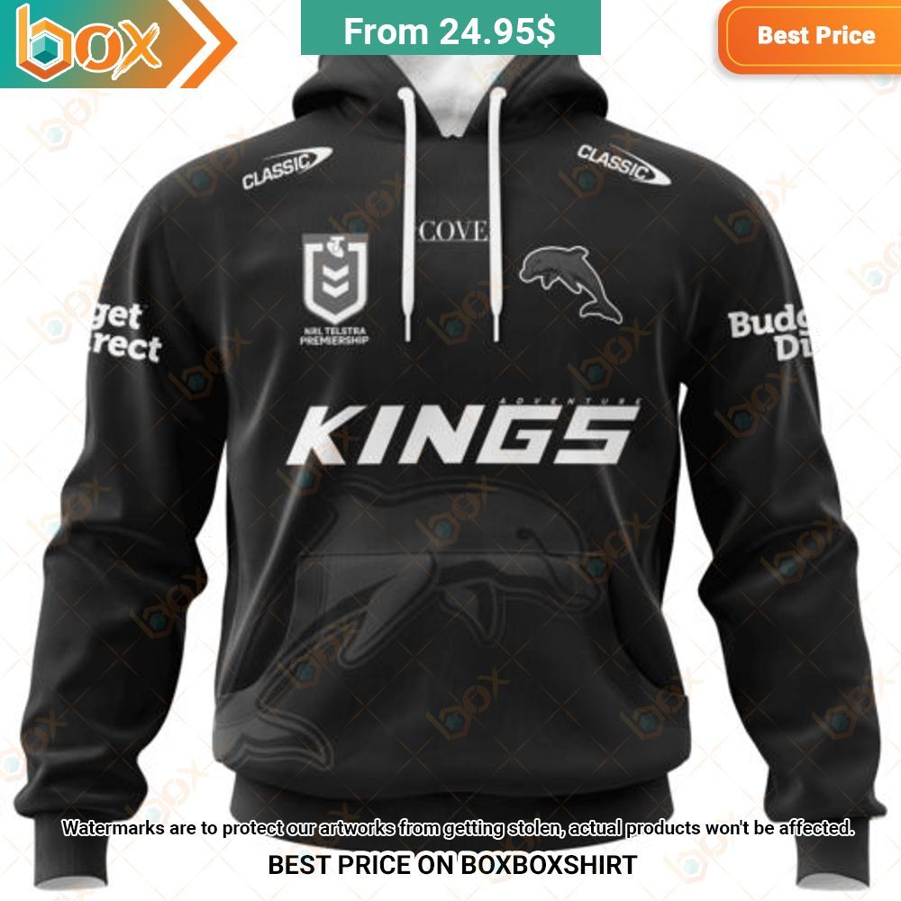 NRL DolphinsSpecial Monochrome Kings Design Shirt Hoodie 1