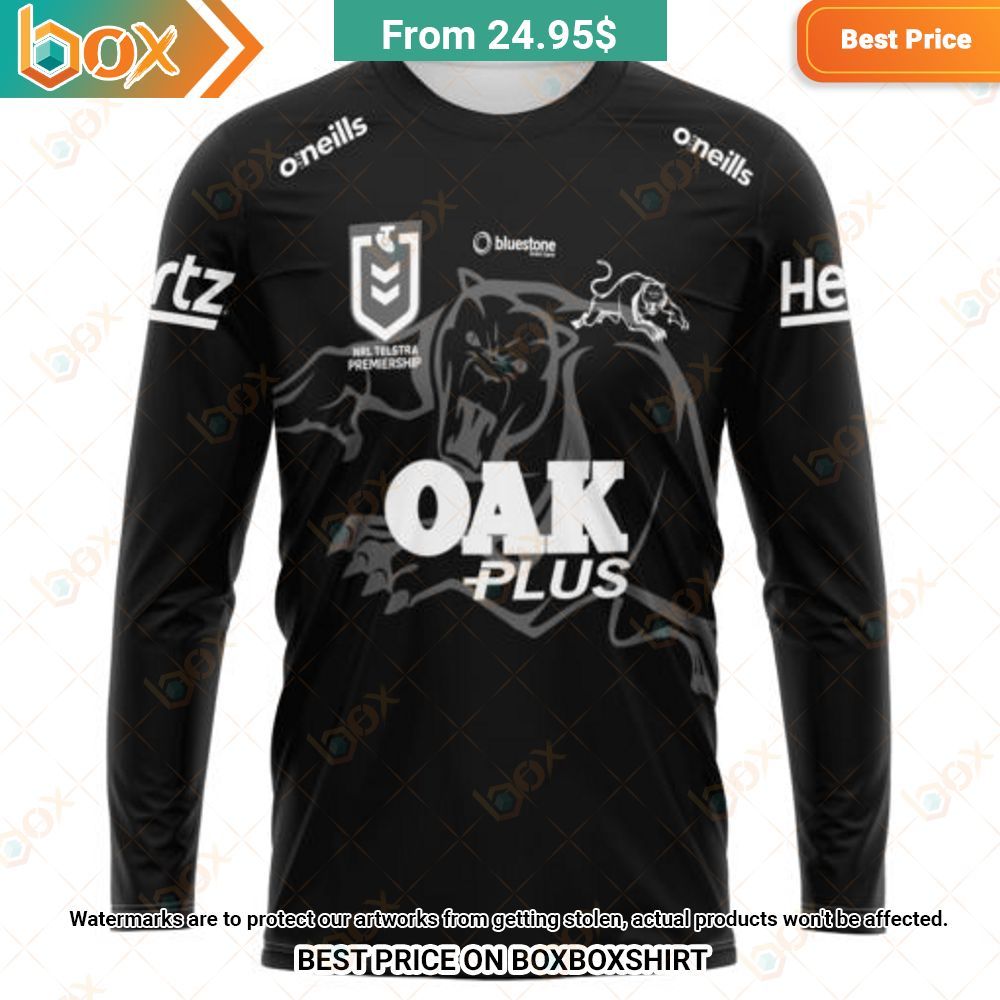 NRL Penrith Panthers OAK Plus Special Monochrome Design Shirt Hoodie 4