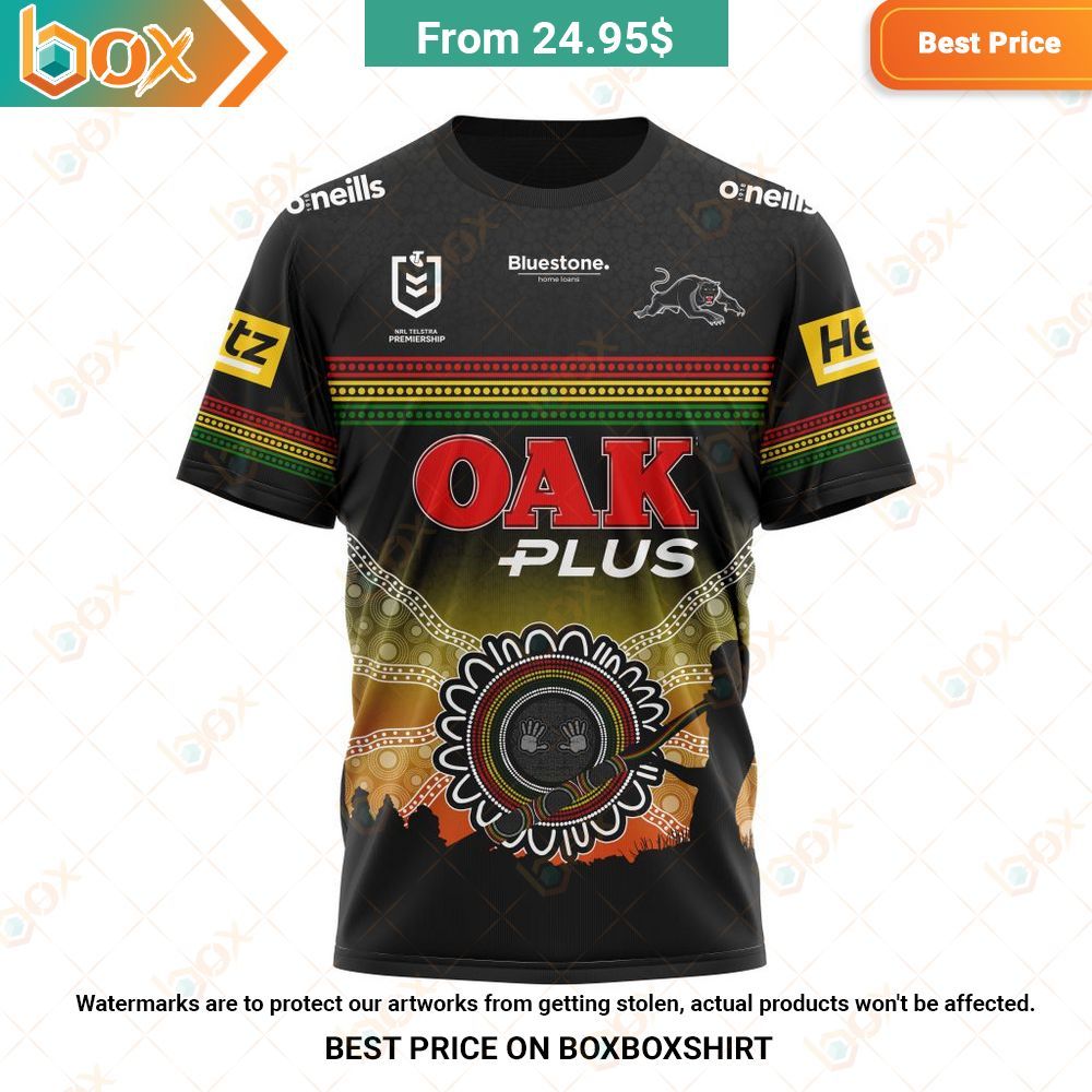 NRL Penrith Panthers OAK Plus Specialized Indigenous Kits Shirt Hoodie 2