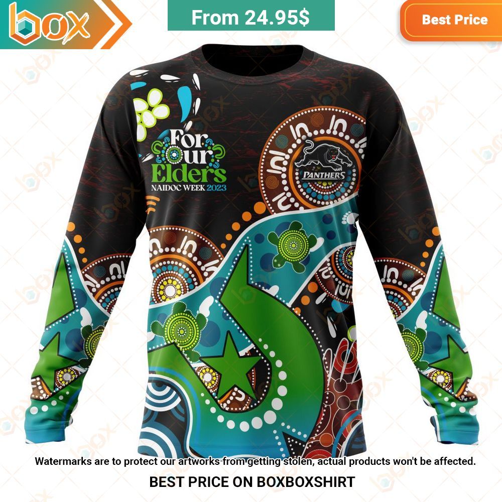 NRL Penrith Panthers Special Design For NAIDOC Week For Our Elders Shirt Hoodie 14