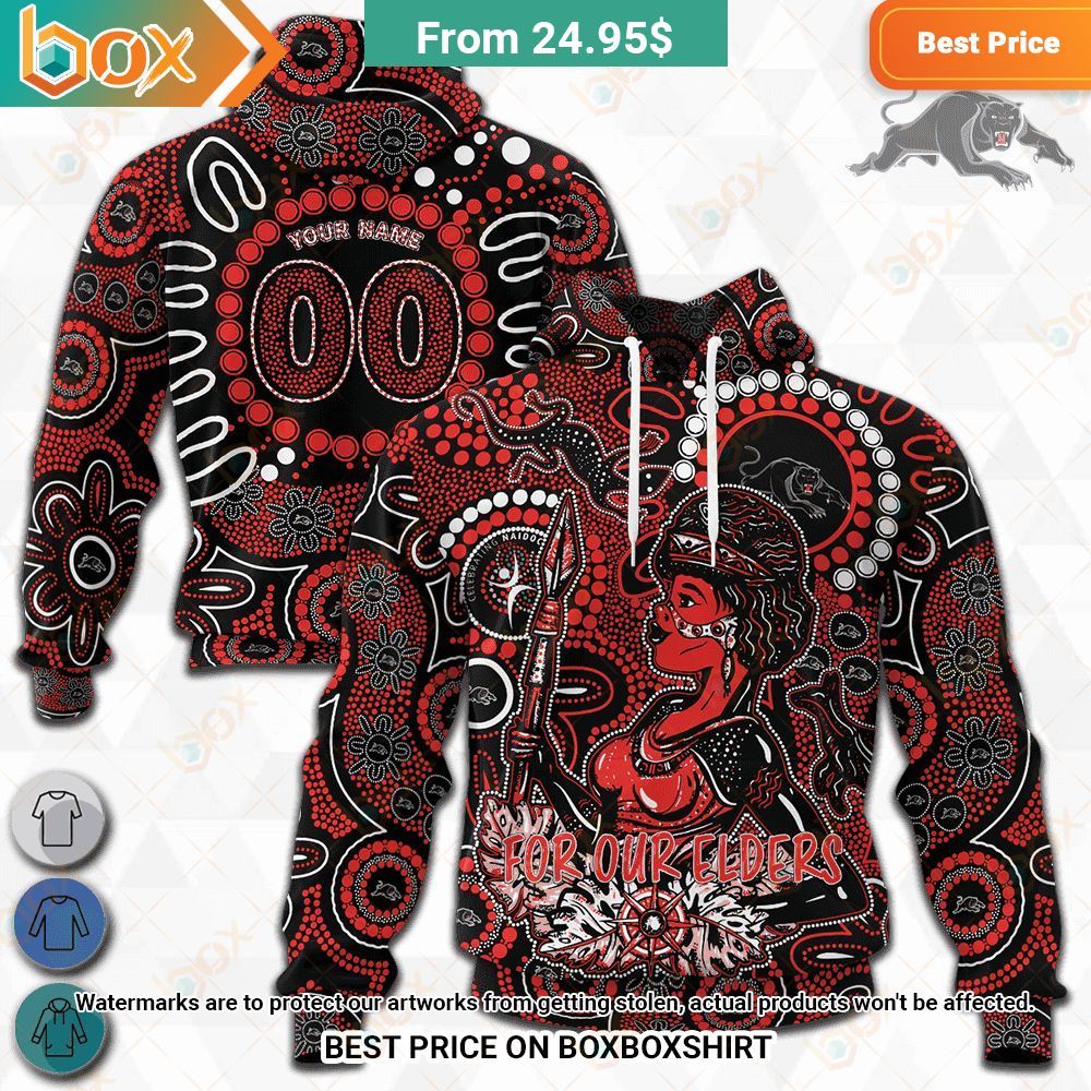 NRL Penrith Panthers Special For Our Elders NAIDOC Week Woman Design Shirt Hoodie 9