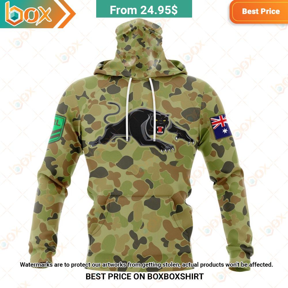 NRL Penrith Panthers Special Military Camo Kits Shirt Hoodie 4