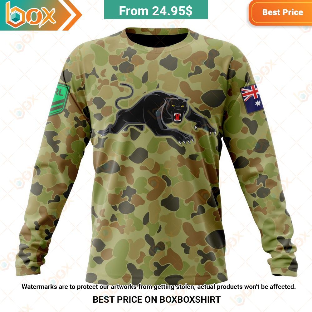 NRL Penrith Panthers Special Military Camo Kits Shirt Hoodie 6