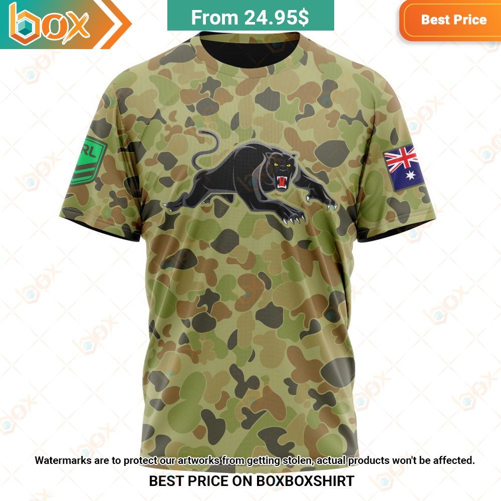 NRL Penrith Panthers Special Military Camo Kits Shirt Hoodie 16