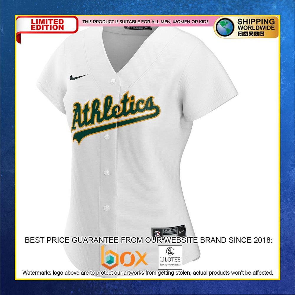HOT OaklAthletics Women's Custom Name Number White Baseball Jersey Shirt 5