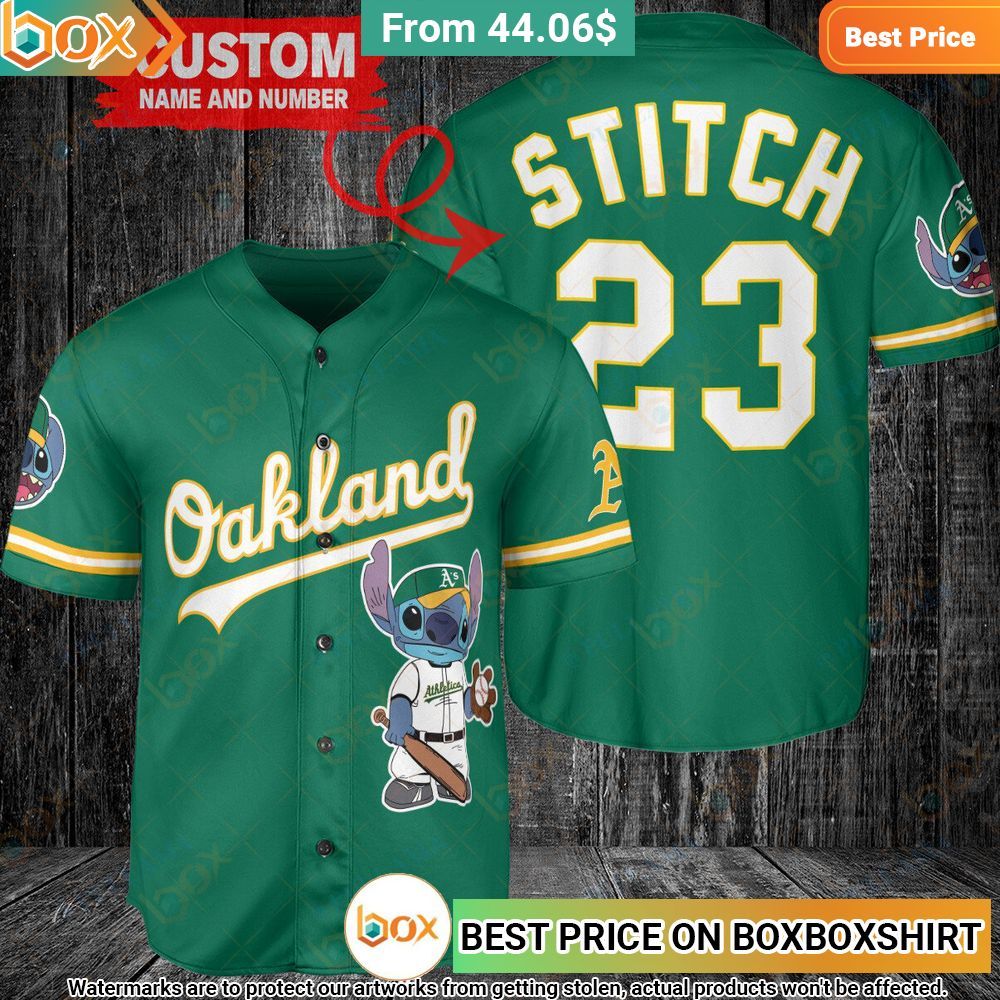 Oakland Athletics Stitch Personalized Baseball Jersey 1
