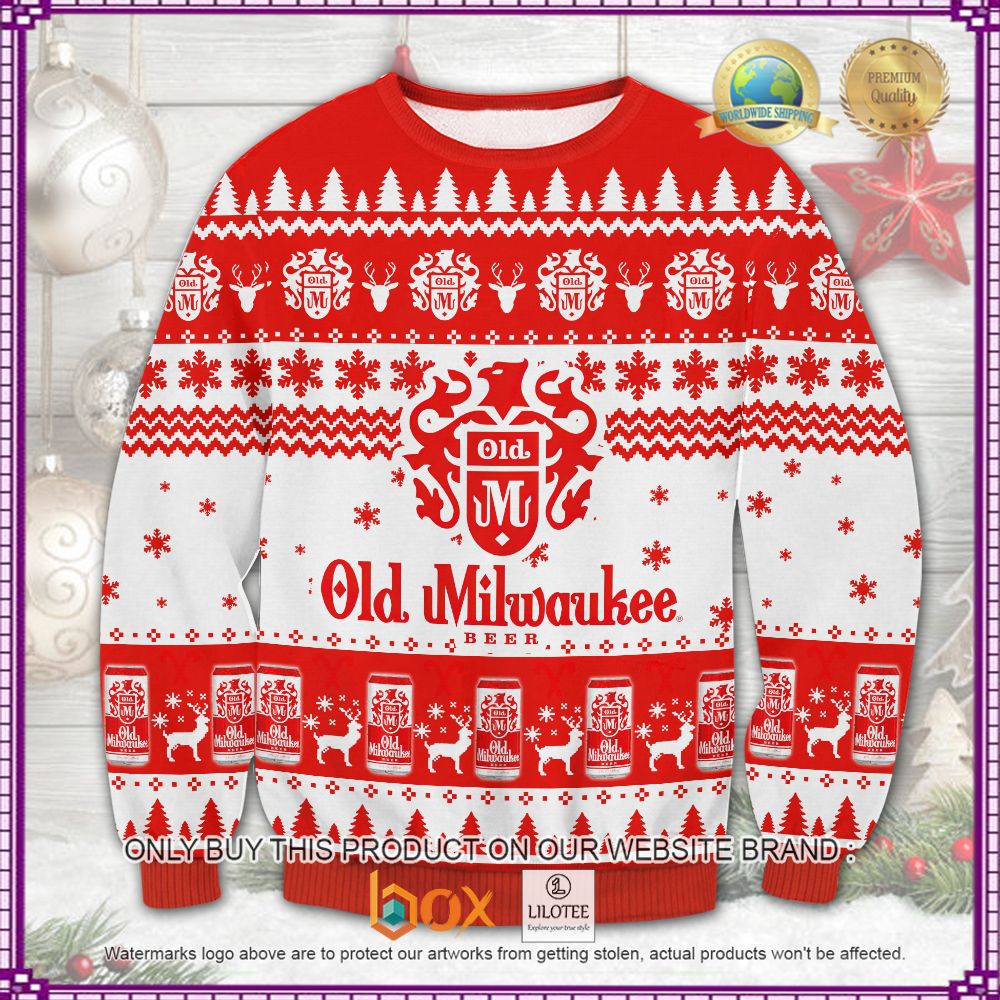 HOT Old Milwaukee Christmas Sweater 6
