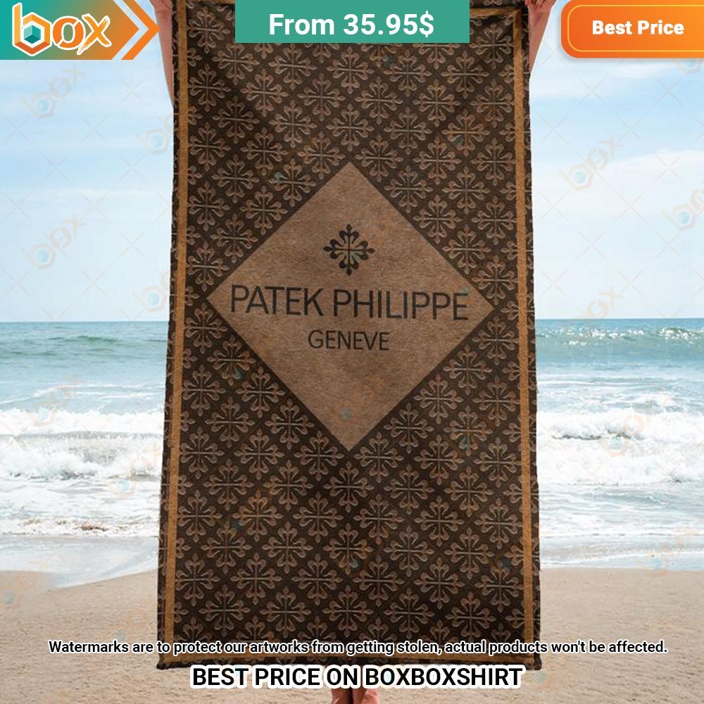 Patek Philippe Geneve Pattern Beach Towel 3