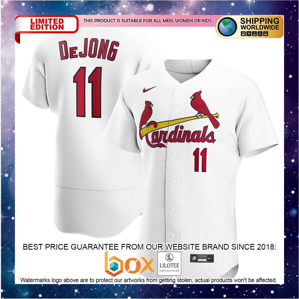 NEW Paul DeJong St. Louis Cardinals Home Authentic Player White Baseball Jersey 1