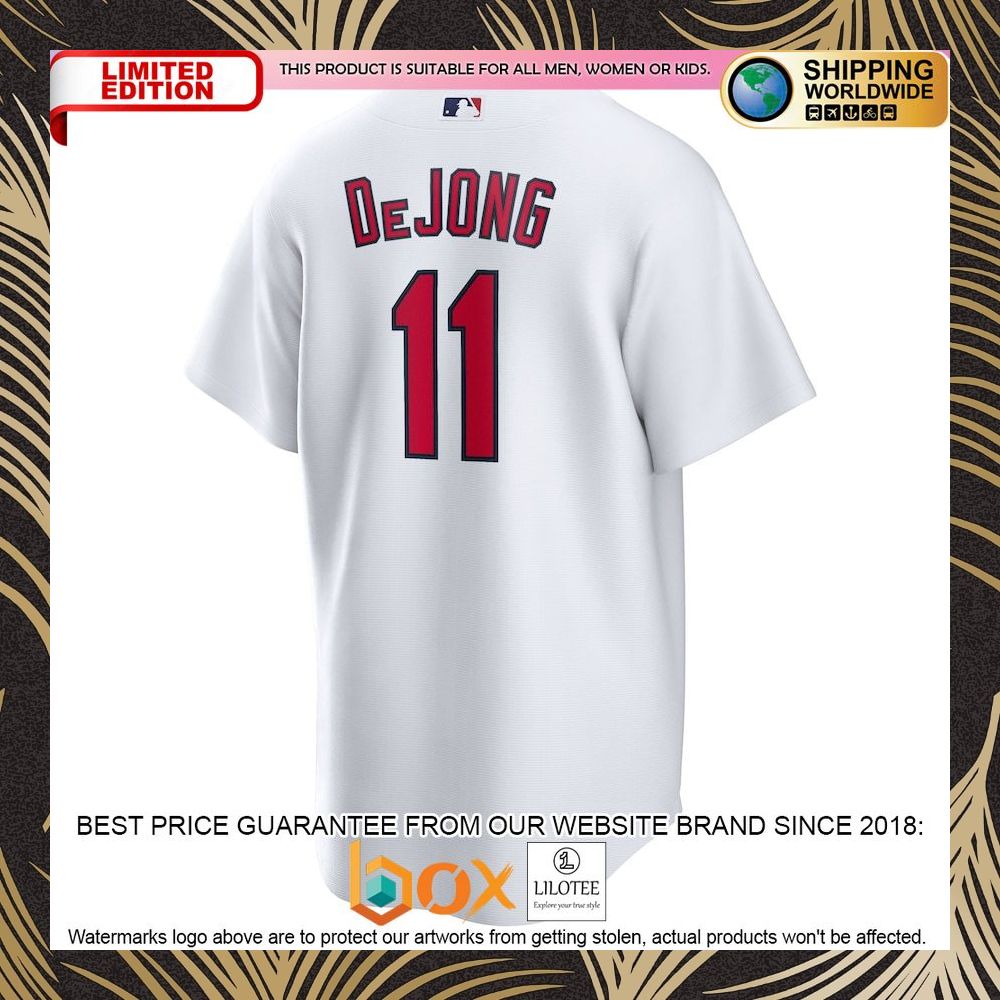 NEW Paul DeJong St. Louis Cardinals Home Official Replica Player White Baseball Jersey 6