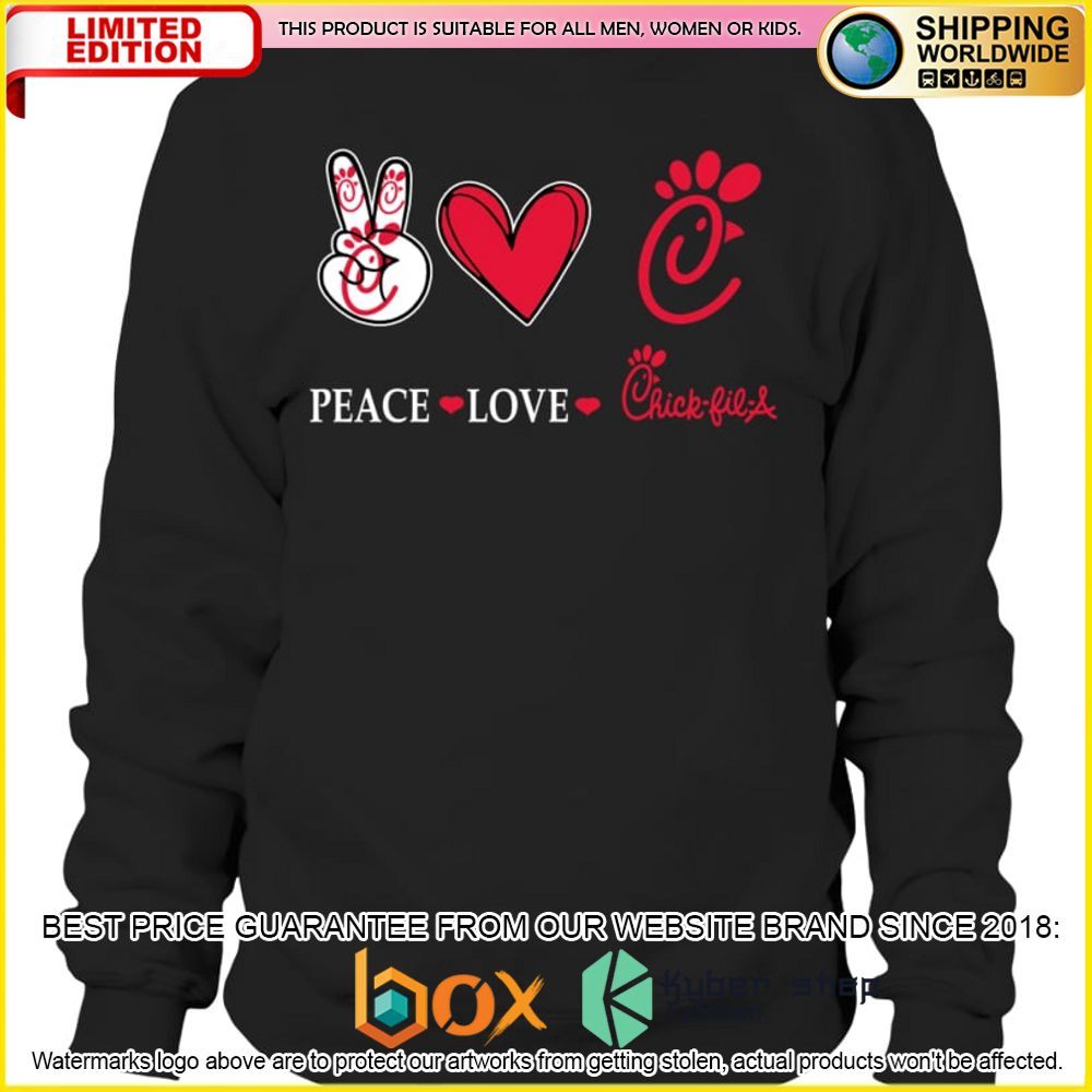 NEW Peace Love Chick-fil-A 3D Hoodie, Shirt 2