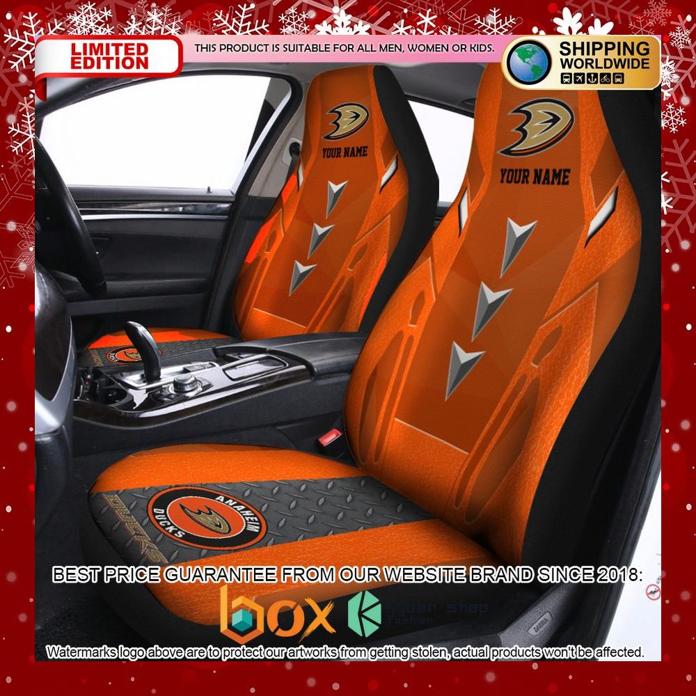 BEST Personalized Anaheim Ducks Car Seat Covers 2