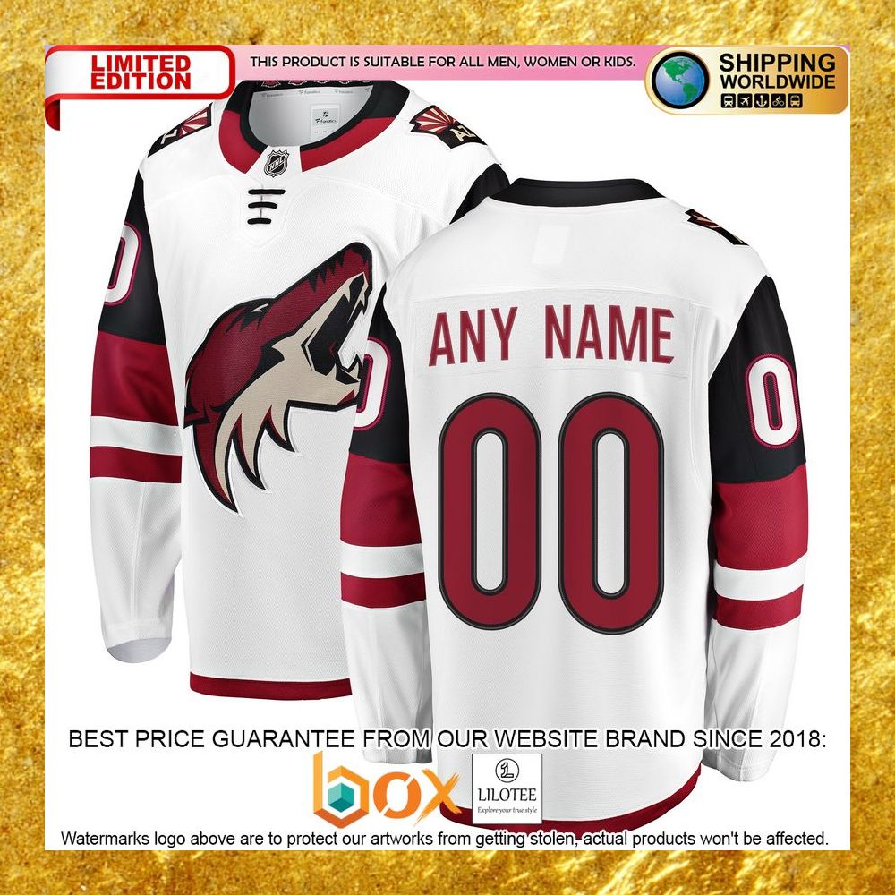 NEW Personalized Arizona Coyotes Home Red Hockey Jersey 10