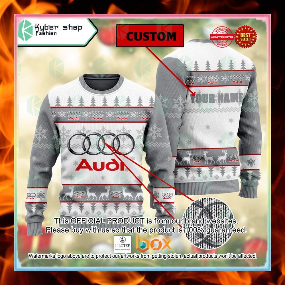 BEST Personalized Audi Christmas Sweater 6