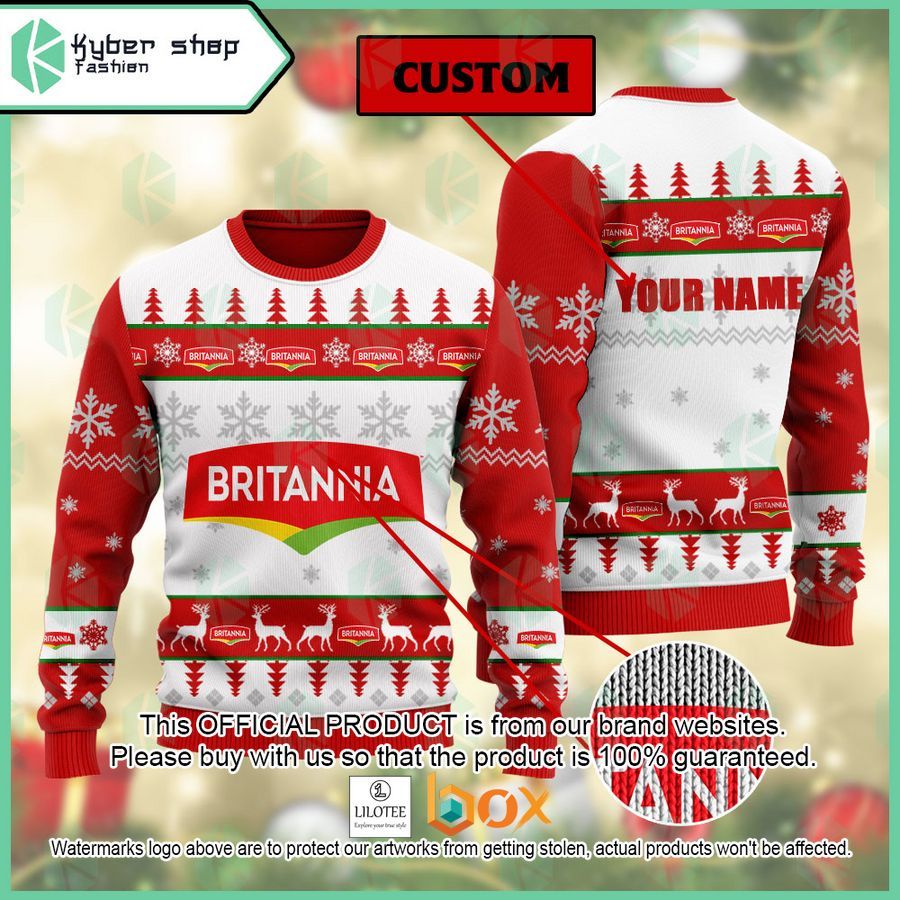 BEST Personalized Britannia Christmas Sweater 1