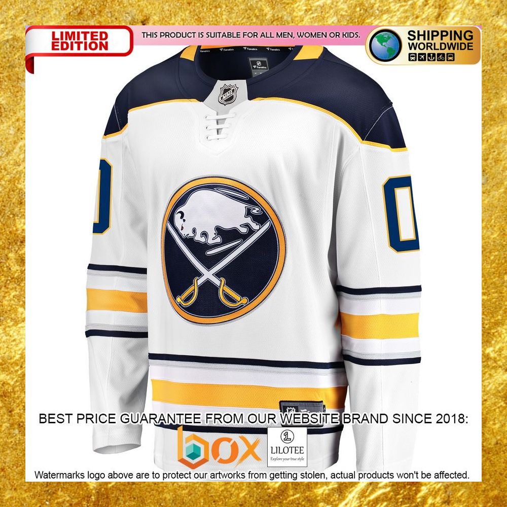 NEW Personalized Buffalo Sabres Away White Hockey Jersey 6
