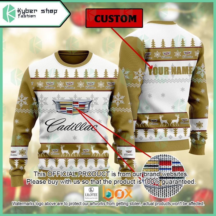BEST Personalized Cadillac Christmas Sweater 1