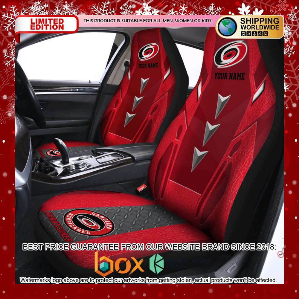 BEST Personalized Carolina Hurricanes Car Seat Covers 2