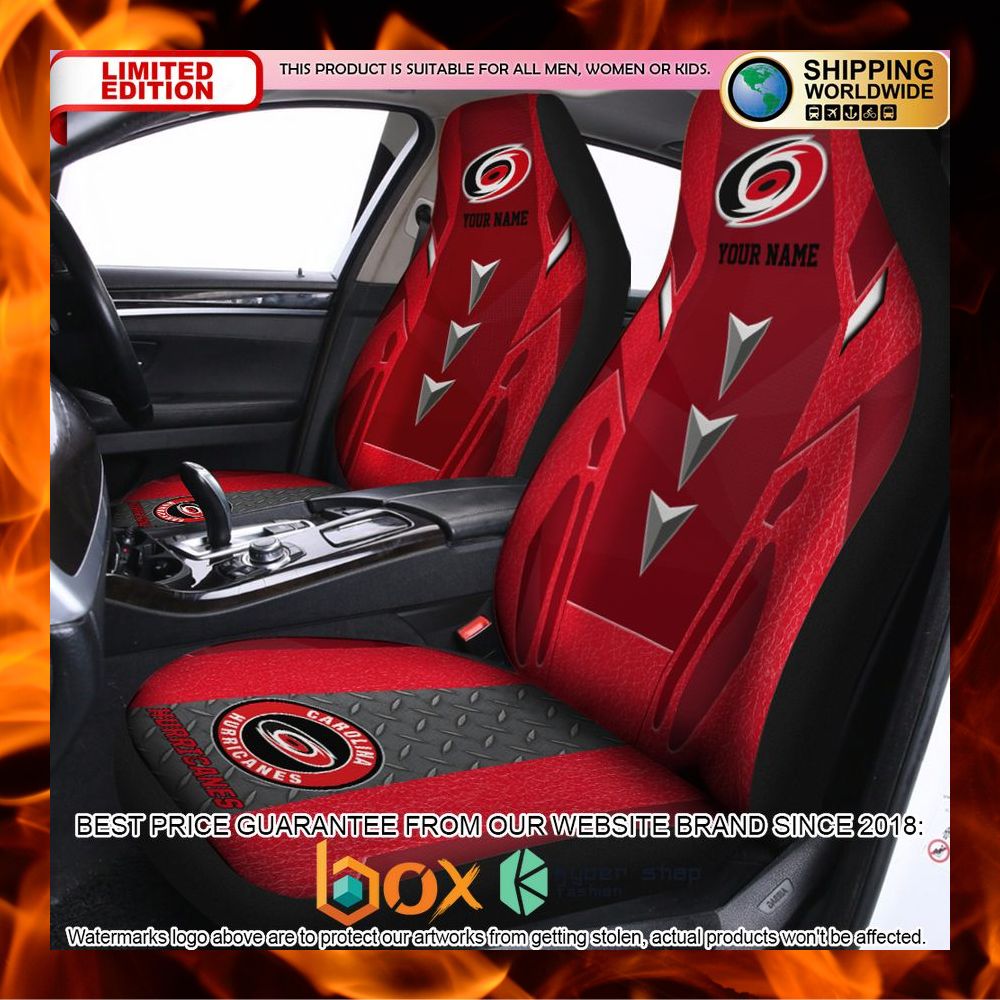 BEST Personalized Carolina Hurricanes Car Seat Covers 13