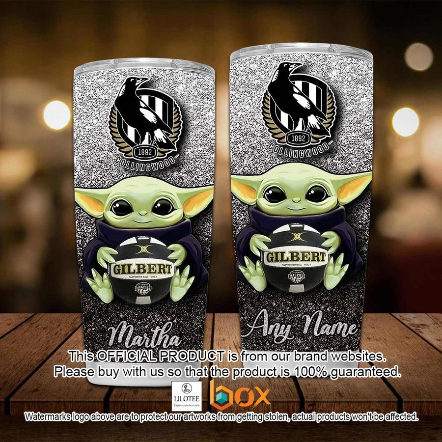 BEST Personalized Collingwood Magpies Yoda Tumbler 7
