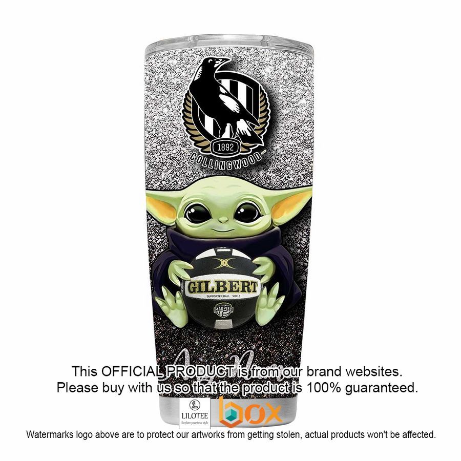 BEST Personalized Collingwood Magpies Yoda Tumbler 8