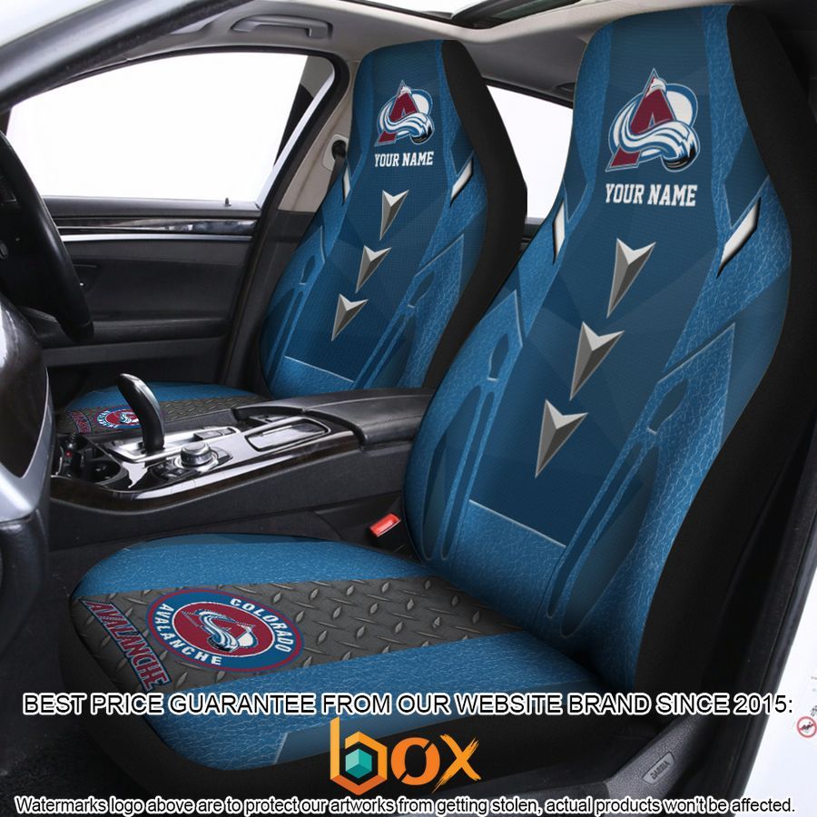 BEST Personalized Colorado Avalanche Car Seat Covers 8