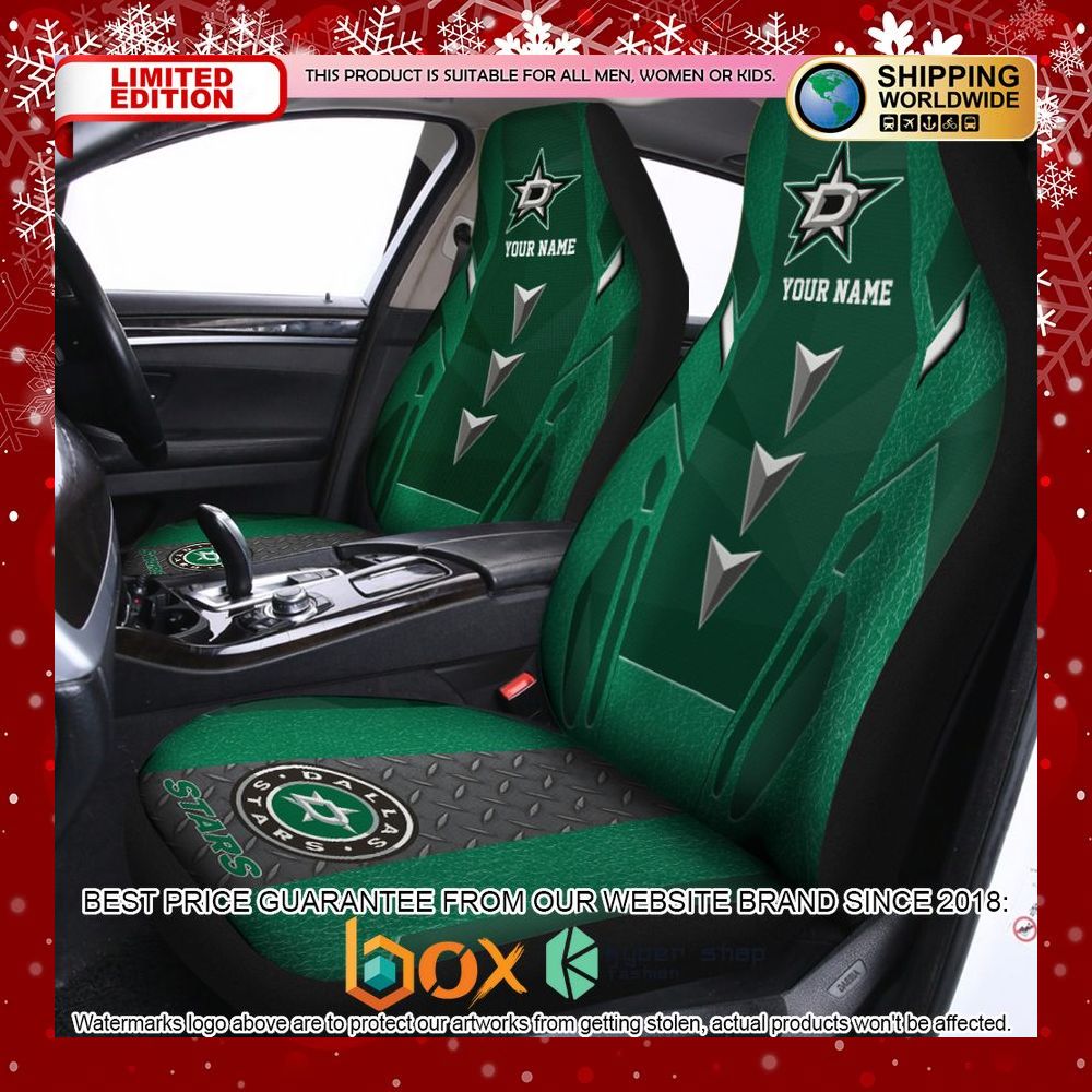 BEST Personalized Dallas Stars Car Seat Covers 2