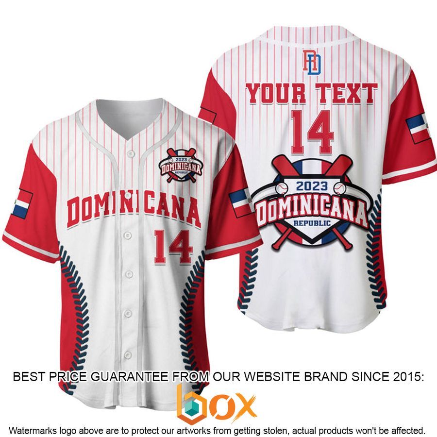 NEW Customized Dominican Republic White Baseball Jersey 9