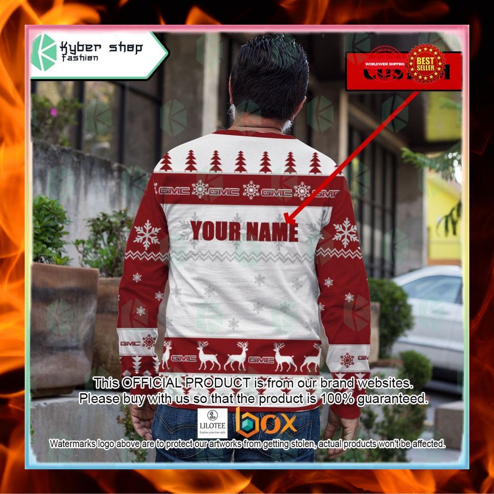 BEST Personalized GMC Christmas Sweater 8