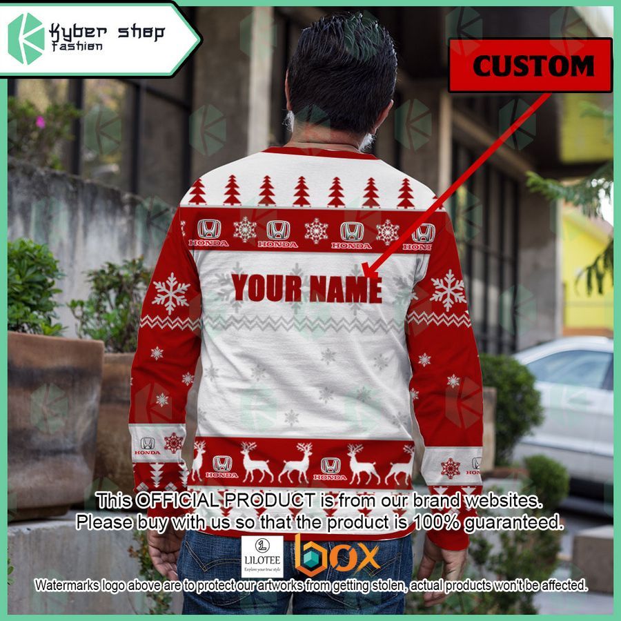 BEST Personalized Honda Christmas Sweater 3