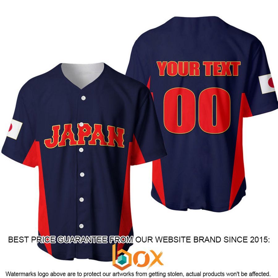 NEW Customized Japan Blue Style Baseball Jersey 9