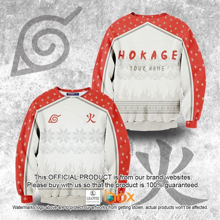 BEST Personalized Konoha Hokage Ugly Sweater 2