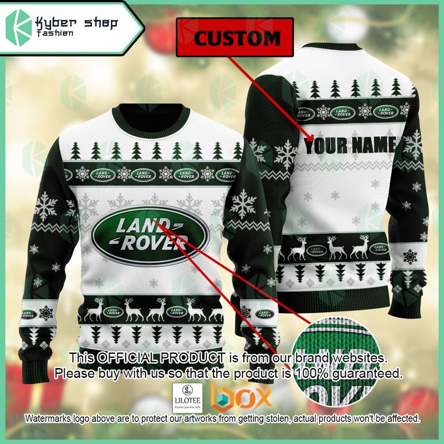 BEST Personalized Land Rover Christmas Sweater 1