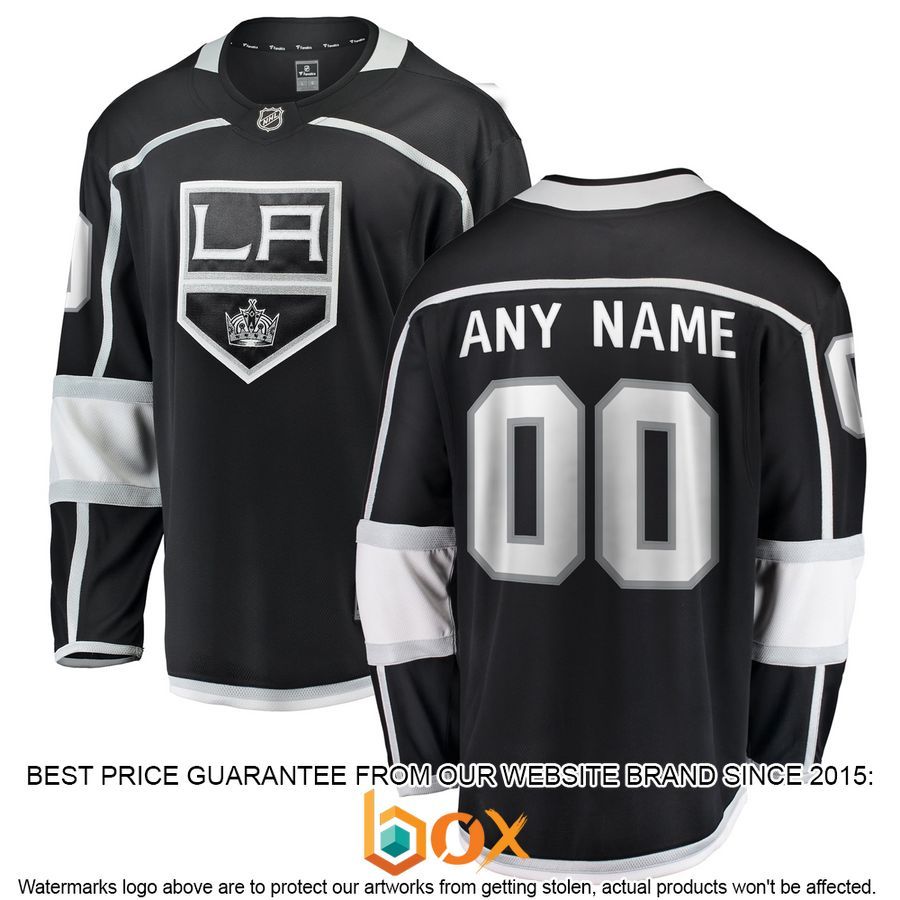 NEW Personalized Los Angeles Kings Home Black Hockey Jersey 1