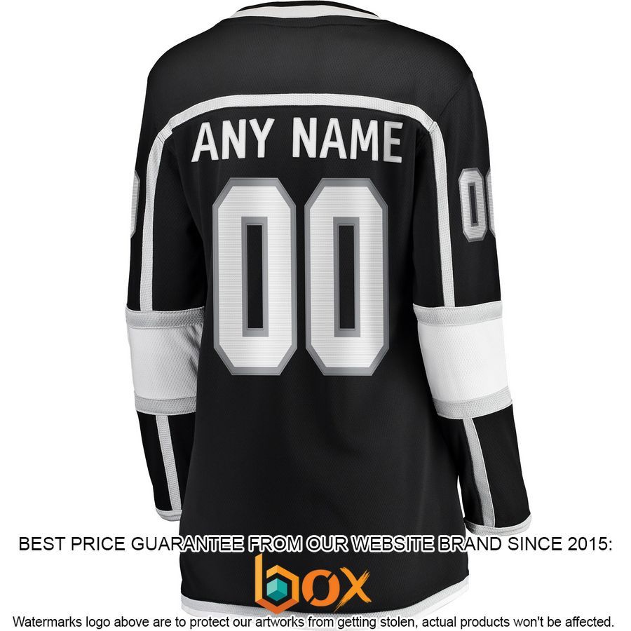 NEW Personalized Los Angeles Kings Women's 2020/21 Home Black Hockey Jersey 3
