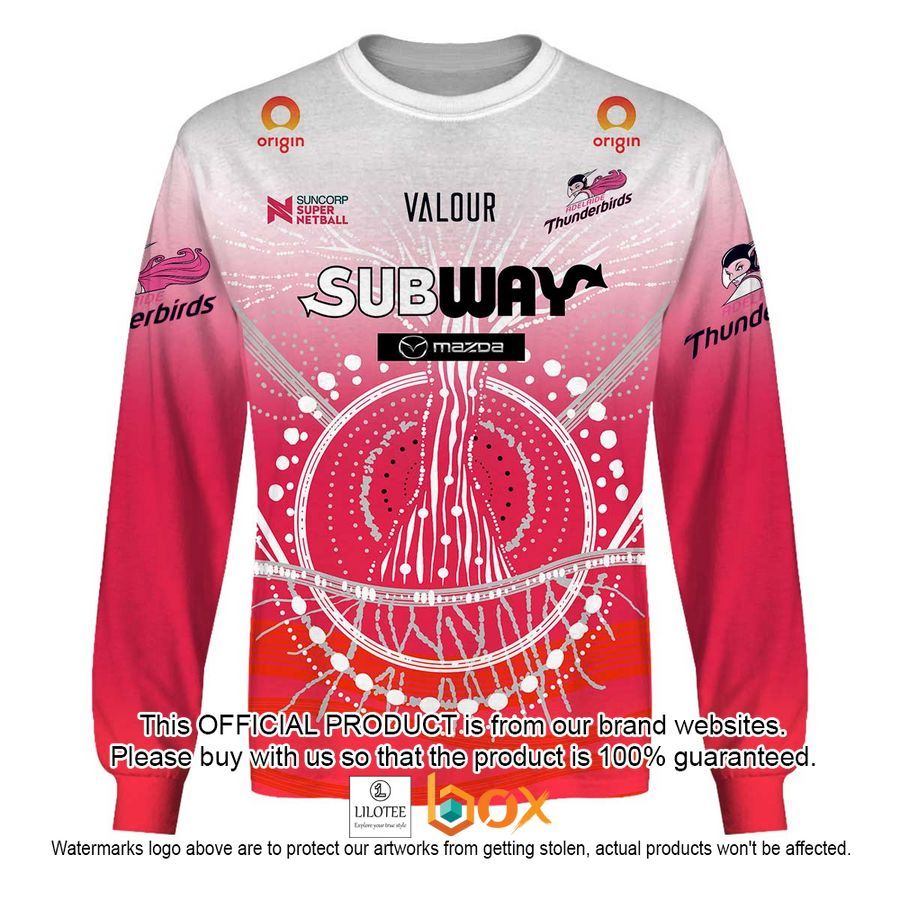 BEST Personalized Netball Adelaide Thunderbirds Indigenous Jersey Hoodie, Shirt 16