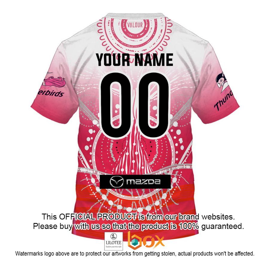 BEST Personalized Netball Adelaide Thunderbirds Indigenous Jersey Hoodie, Shirt 19