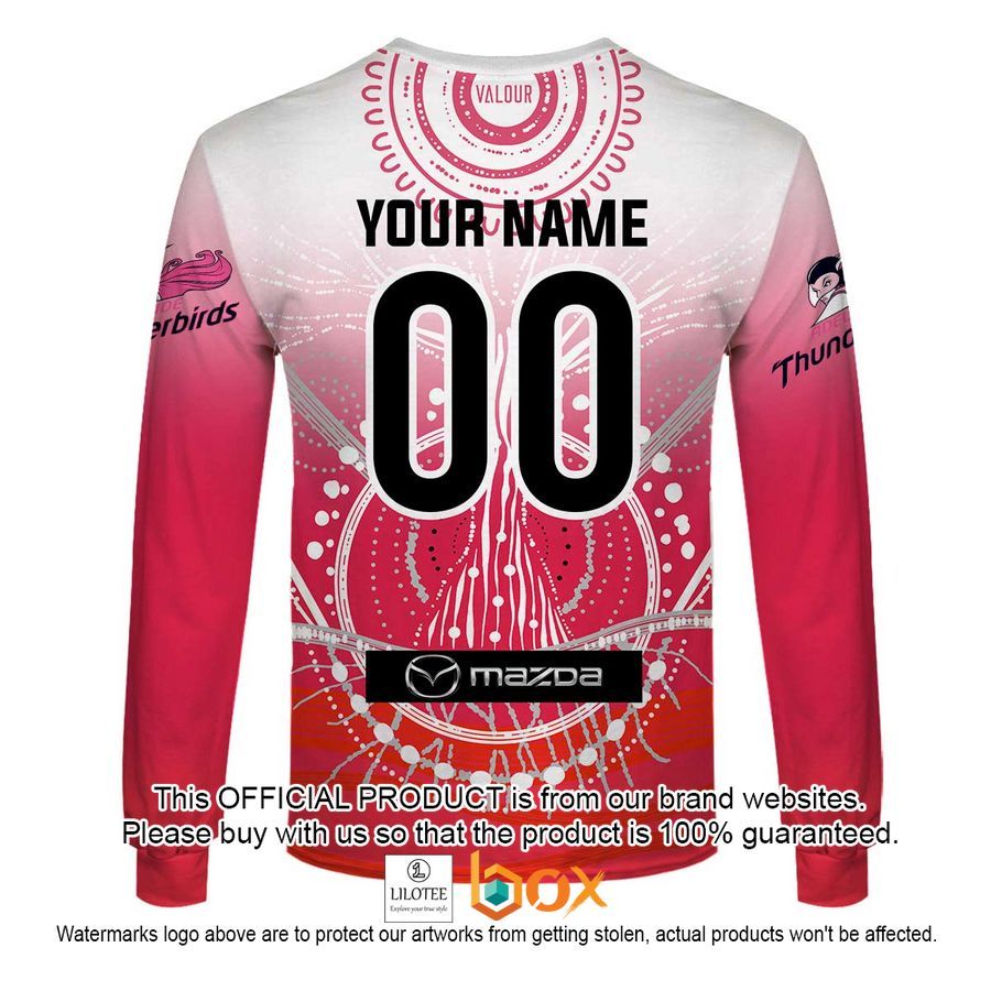 BEST Personalized Netball Adelaide Thunderbirds Indigenous Jersey Hoodie, Shirt 20