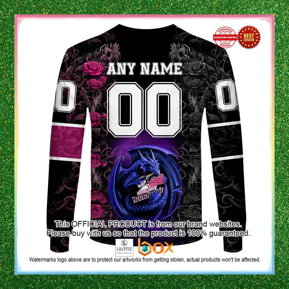 BEST Personalized Netball AU Adelaide Thunderbirds Rose Dragon Hoodie, Shirt 8