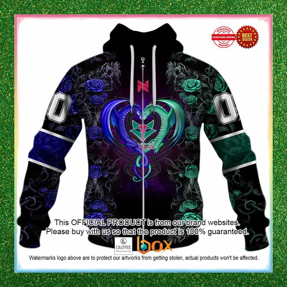 BEST Personalized Netball AU Melbourne Vixens Rose Dragon Hoodie, Shirt 5