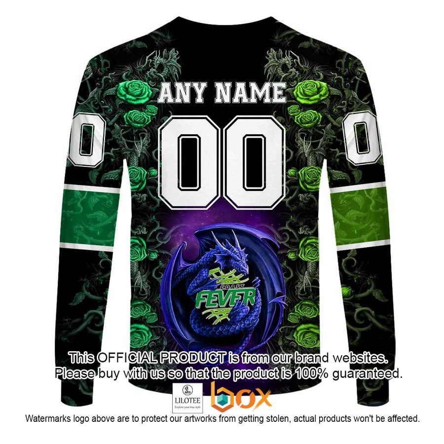 BEST Personalized Netball AU West Coast Fever Rose Dragon Hoodie, Shirt 16