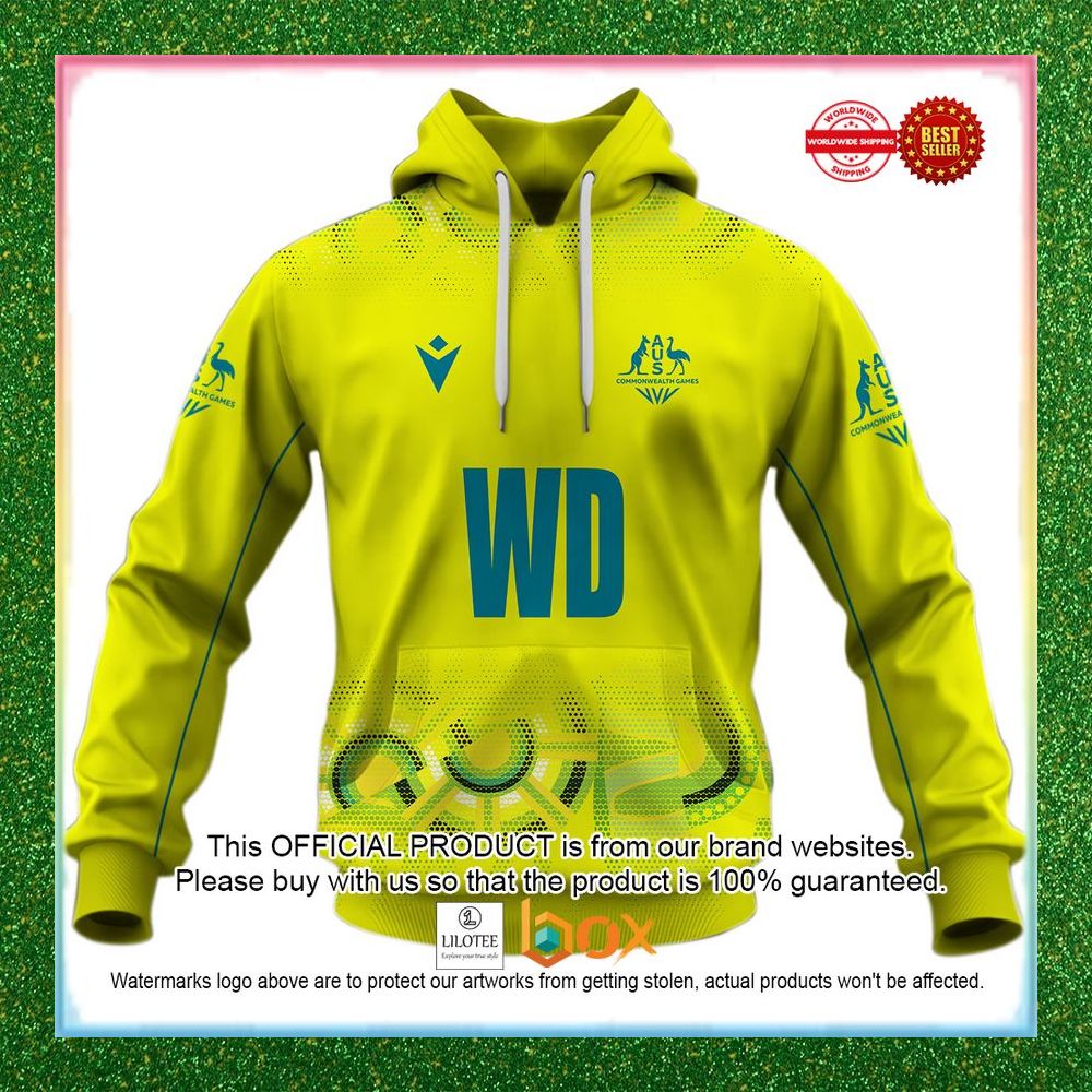 BEST Personalized Netball Australia Diamonds Yellow Jersey 2022 Hoodie, Shirt 2