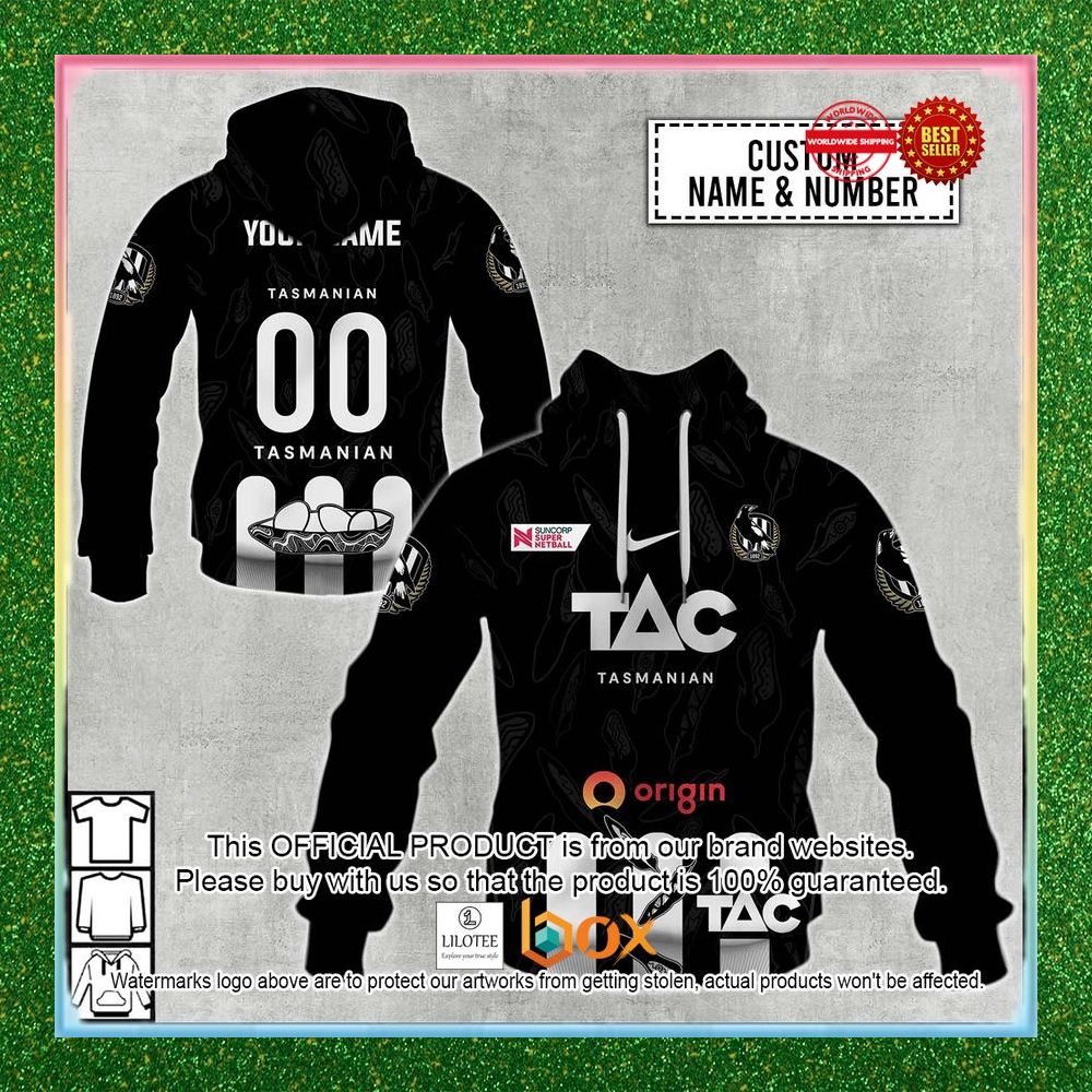 BEST Personalized Netball Collingwood Magpies Indigenous Jersey Hoodie, Shirt 1