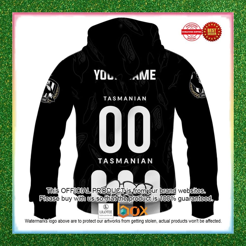 BEST Personalized Netball Collingwood Magpies Indigenous Jersey Hoodie, Shirt 7