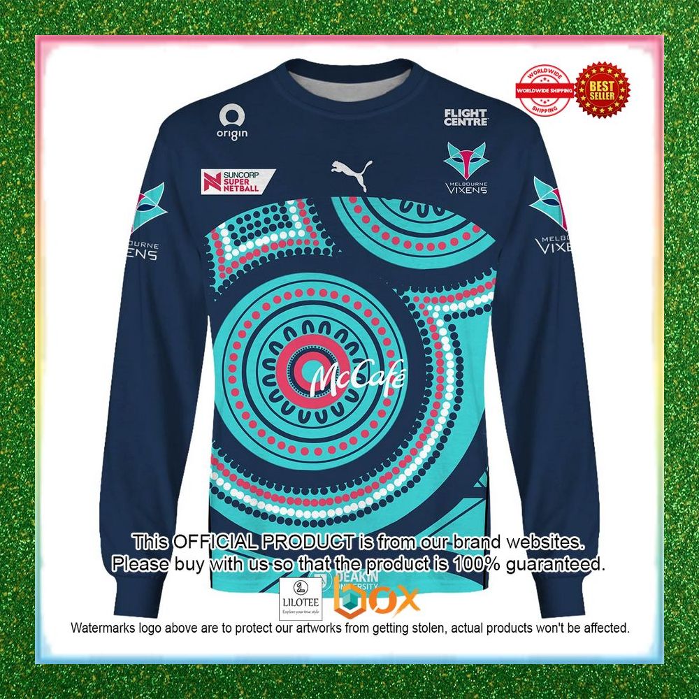 BEST Personalized Netball Melbourne Vixens Indigenous Jersey Hoodie, Shirt 5