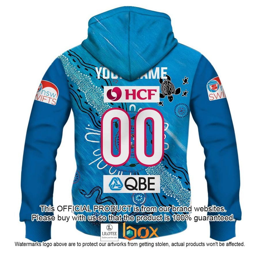 BEST Personalized Netball New South Wales Swifts Indigenous Jersey Hoodie, Shirt 18