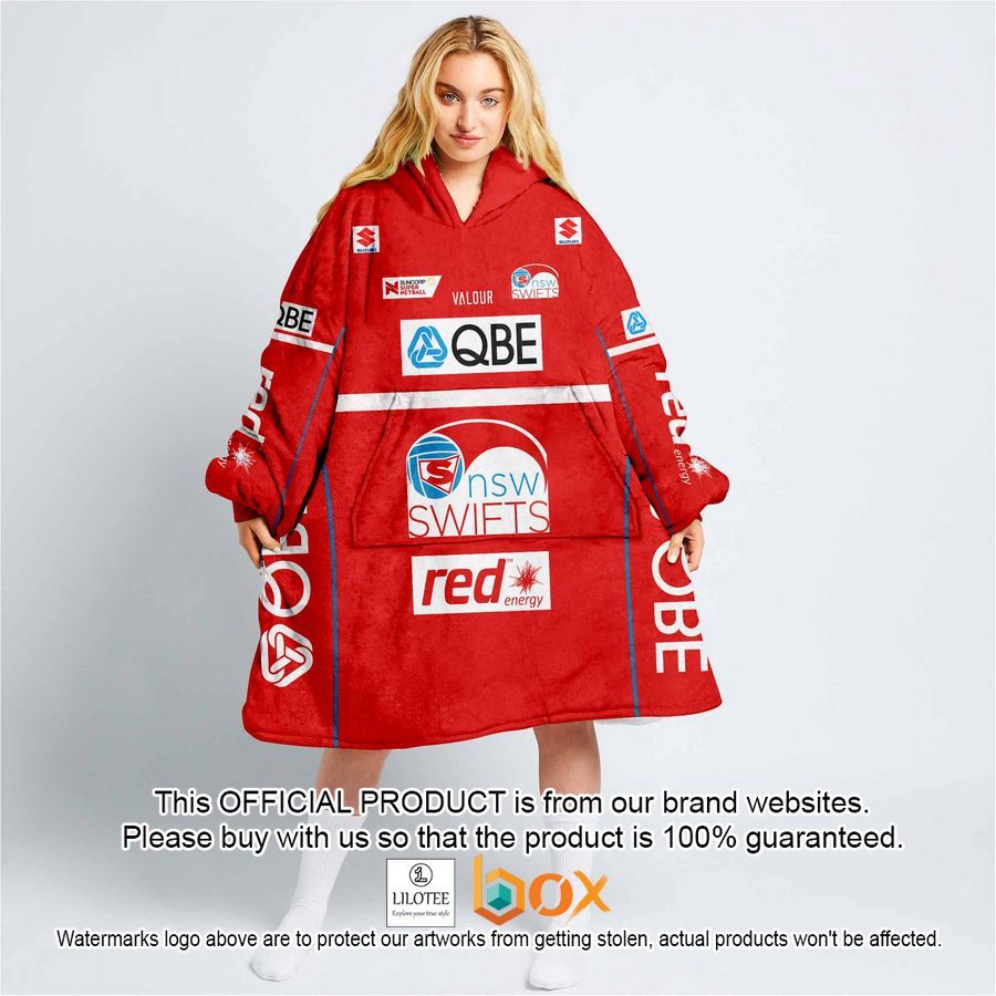 BEST Personalized Netball New South Wales Swifts Oodie Blanket Hoodie 6